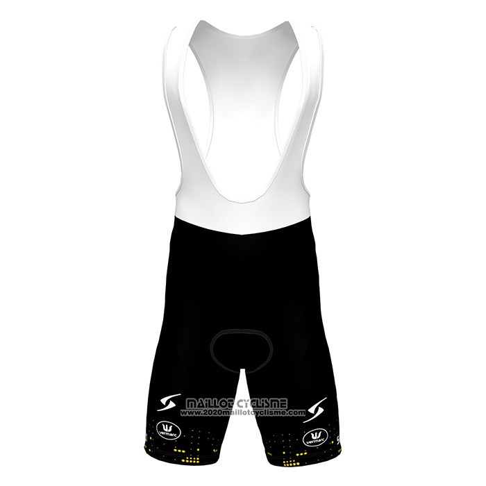 2022 Maillot Cyclisme Lotto-kern Haus Noir Jaune Manches Courtes et Cuissard